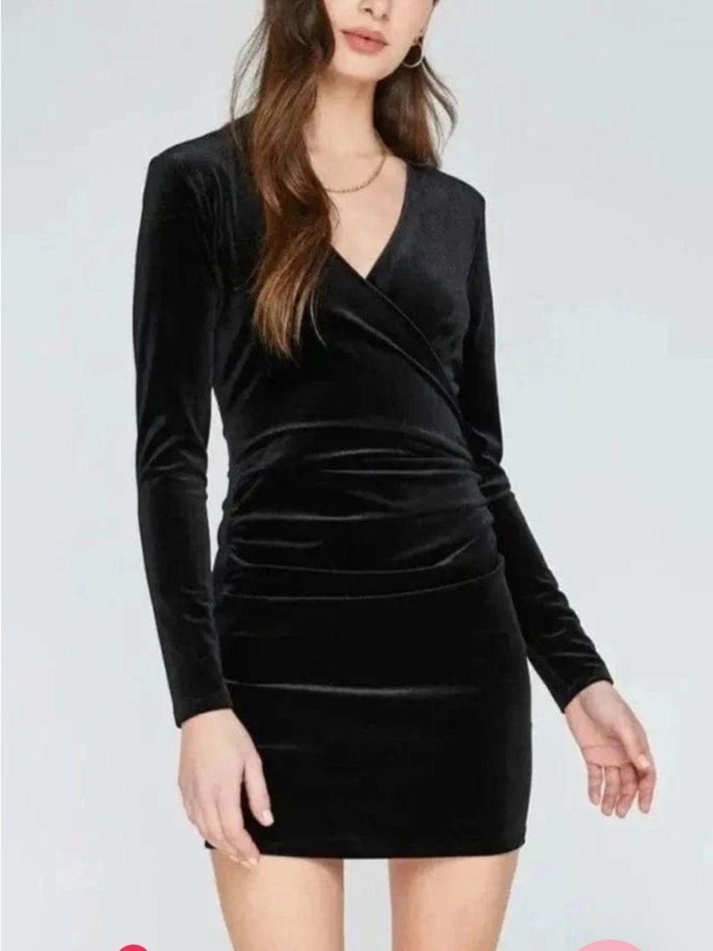 Gentle Fawn Sonoma dress size large black velvet classy cocktail night out